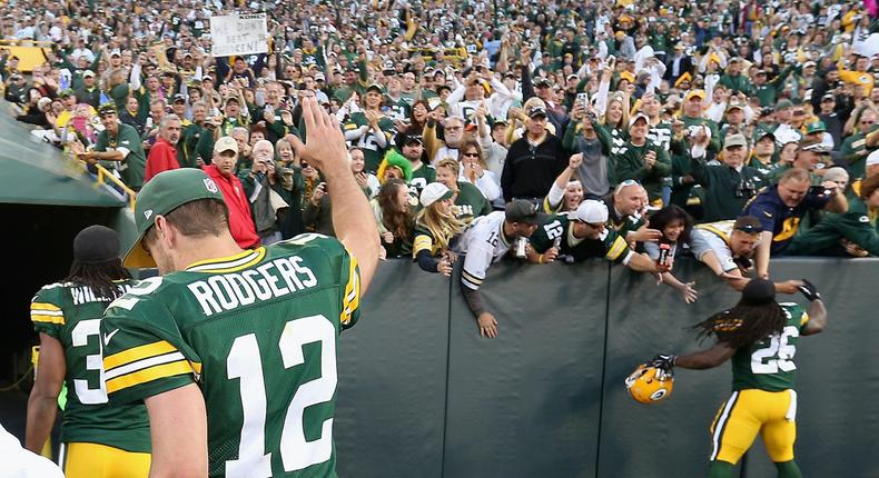 Aaron Rodgers.Photo by Getty Images