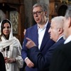 Aleksandar Vučić sa suprugom Tamarom u poseti manastiru Sveti Đorđe   