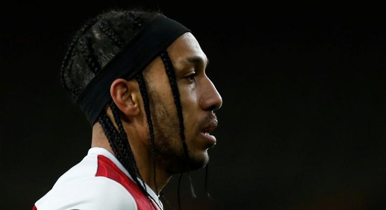 Pierre-Emerick Aubameyang has been in and out of Arsenal's side in recent weeks Creator: Ian KINGTON