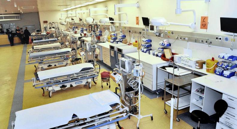 A hospital ward with equipment. Source - Dumisani Dube