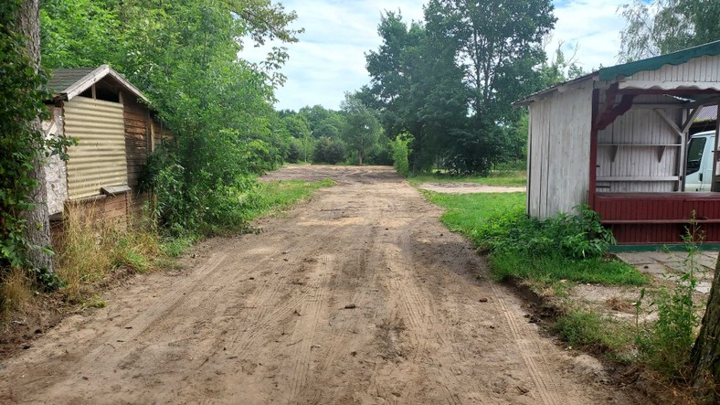 Białowieża i plac po obozie żołnierzy