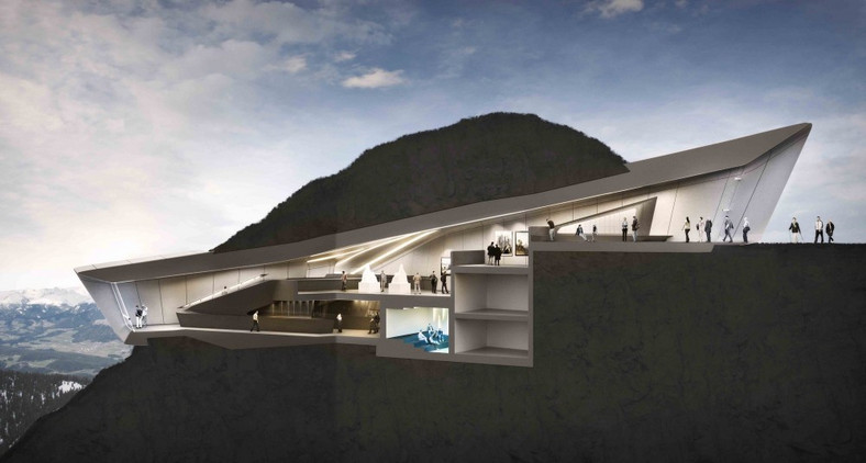 Messner Mountain Museum w Kronplatz - projekt Zaha Hadid Architects