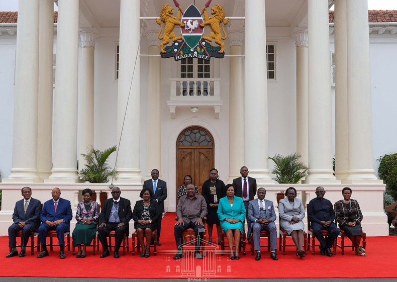 President Uhuru Kenyatta during a meeting with members of the NFDK at State House on Monday, July 25, 2022