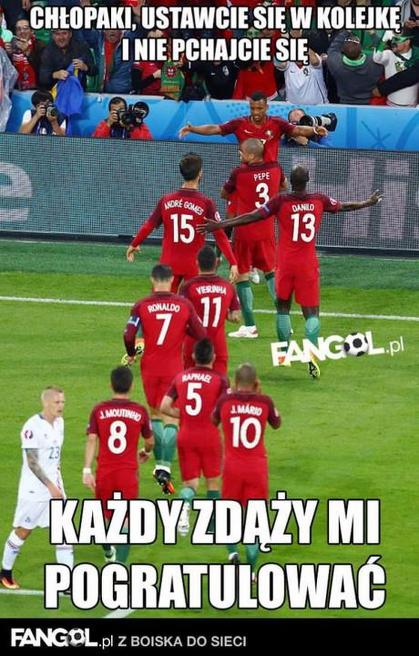 Cristiano Ronaldo nie dał rady Wikingom. MEMY