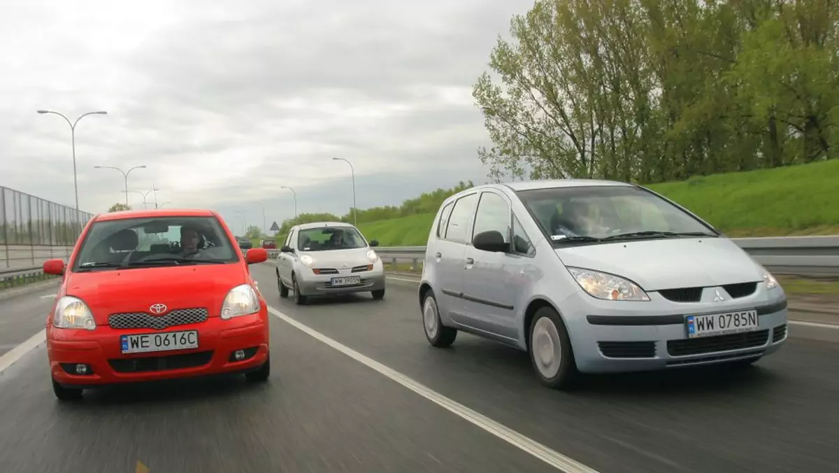 Mitsubishi Colt, Nissan Micra, Toyota Yaris