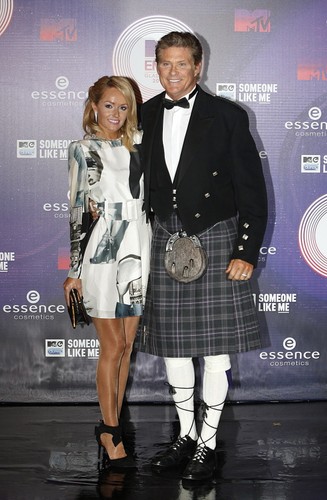 David Hasselhoff ze swoją dziewczyną modelką Hayley Roberts