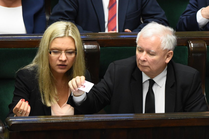 Małgorzata Wassermann i Jarosław Kaczyński