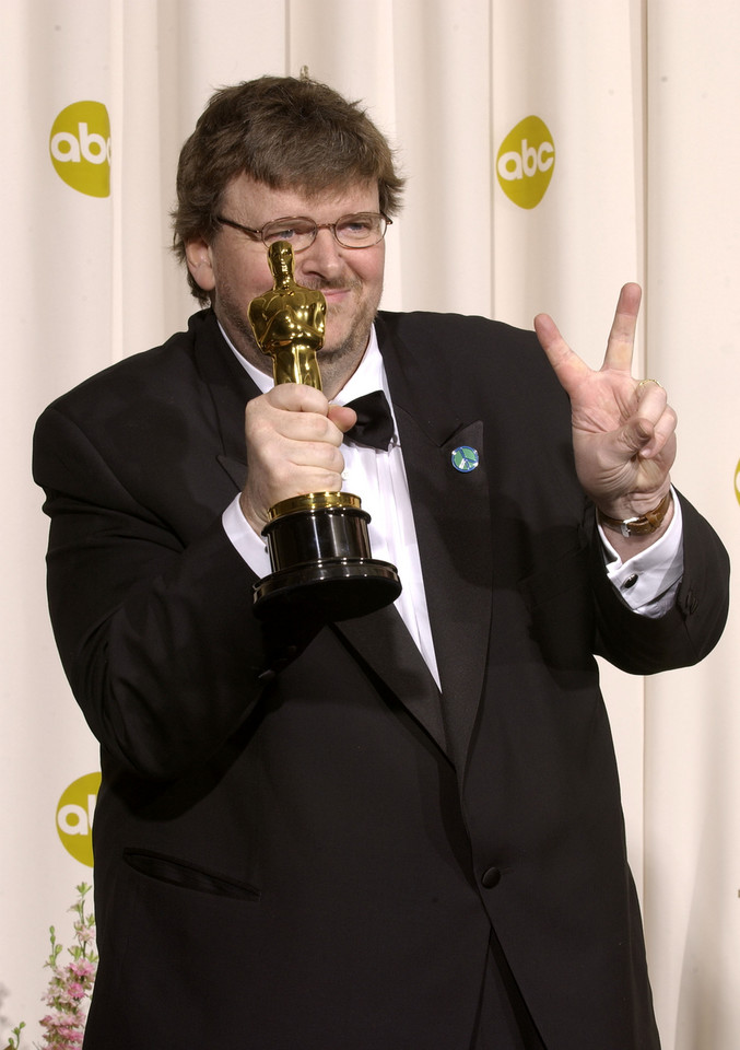 Michael Moore odbiera Oscara