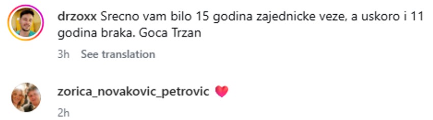 Goca Tržan, svekrva