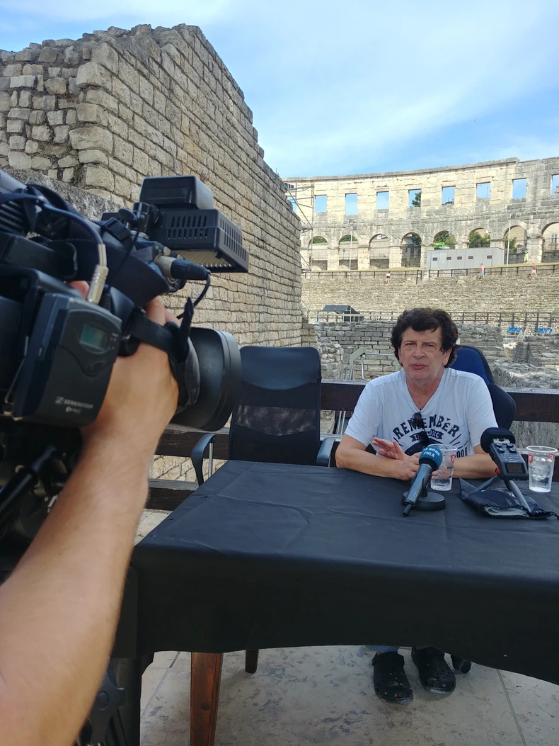 Bajaga u pulskoj Areni pred koncert