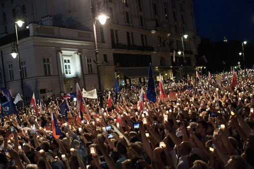 Demonstracje protesty Sąd Najwyższy sądy sądownictwo wymiar sprawiedliwości