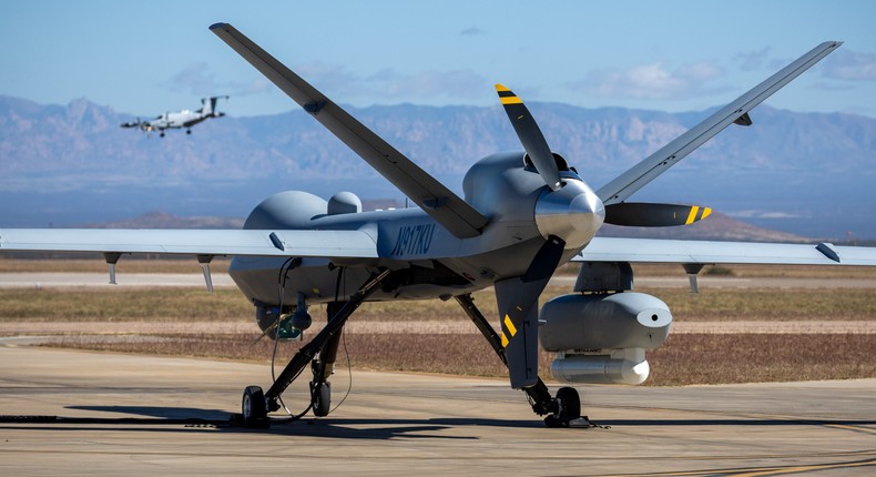 The Houthis claimed they shot down an MQ-9 Reaper drone, like this one pictured at Fort Huachuca, Arizona, in November 2022.John Moore/Getty Images