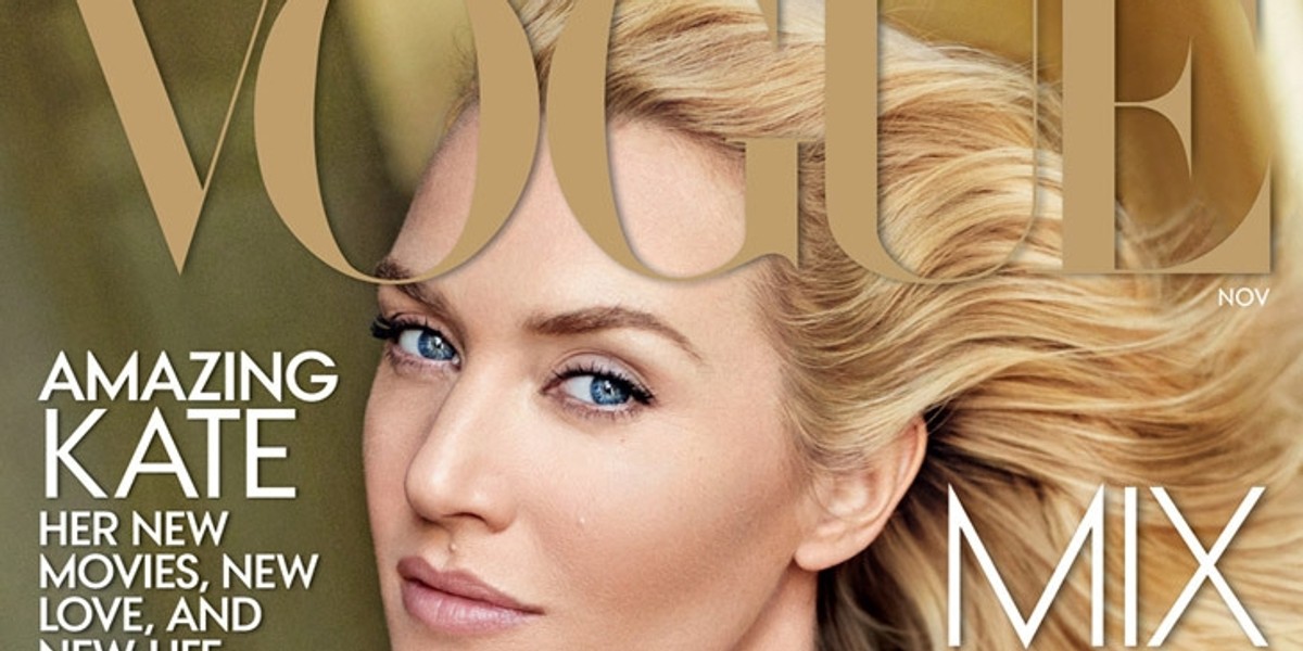 Kate Winslet na okładce vogue us listopad 2013