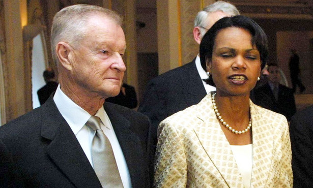 Zbigniew Brzeziński i Condoleezza Rice