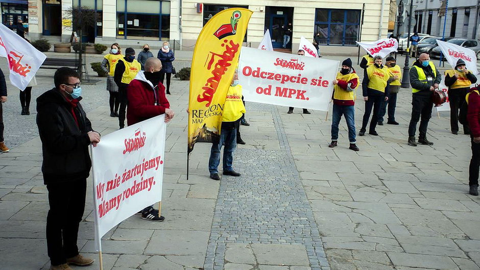 Protest sądeckiego MPK