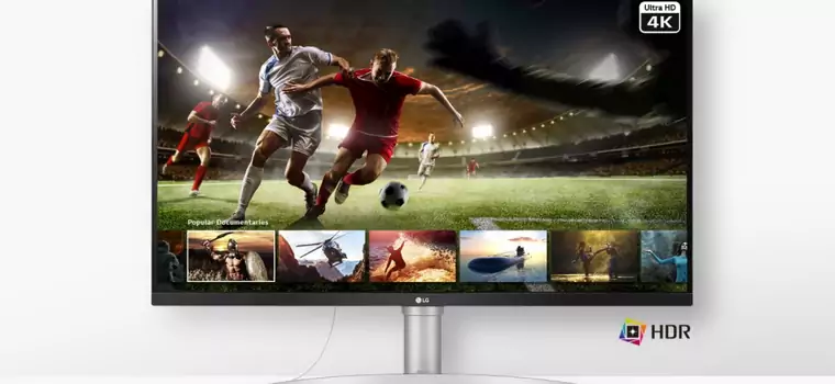 LG 32UN650-W to uniwersalny monitor z rozdzielczością 4K