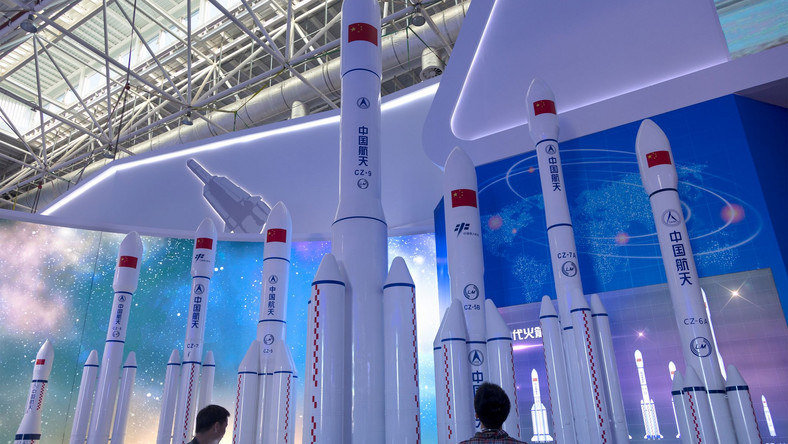Model chińskiej rakiety Długi Marsz