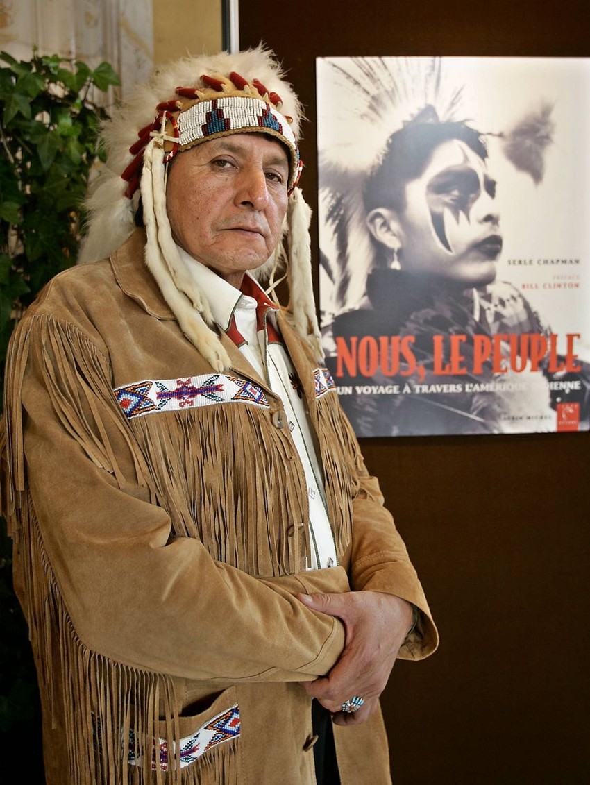 Poglavica plemena Oglala Sijuksa iz Južne Dakote