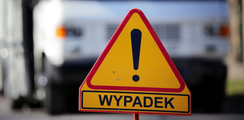 Wypadek na krajowej "7" w Cedrach Małych