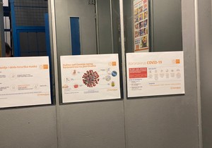 Zaštita od korona virusa u zgradi na Bežaniji