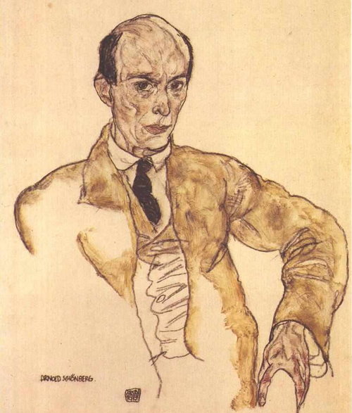 Portret Arnolda Schönberga z 1917 r., ten kompozytor zm. 1951 r w Los Angeles
