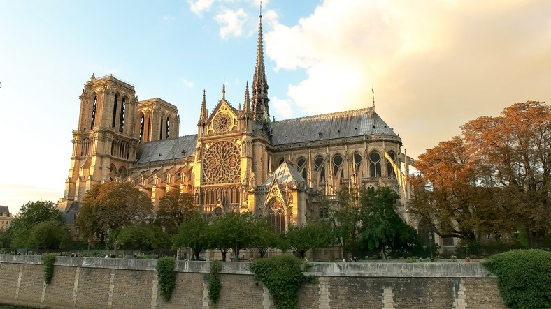 Katedra Notre-Dame przed pożarem, fot. archiwalna