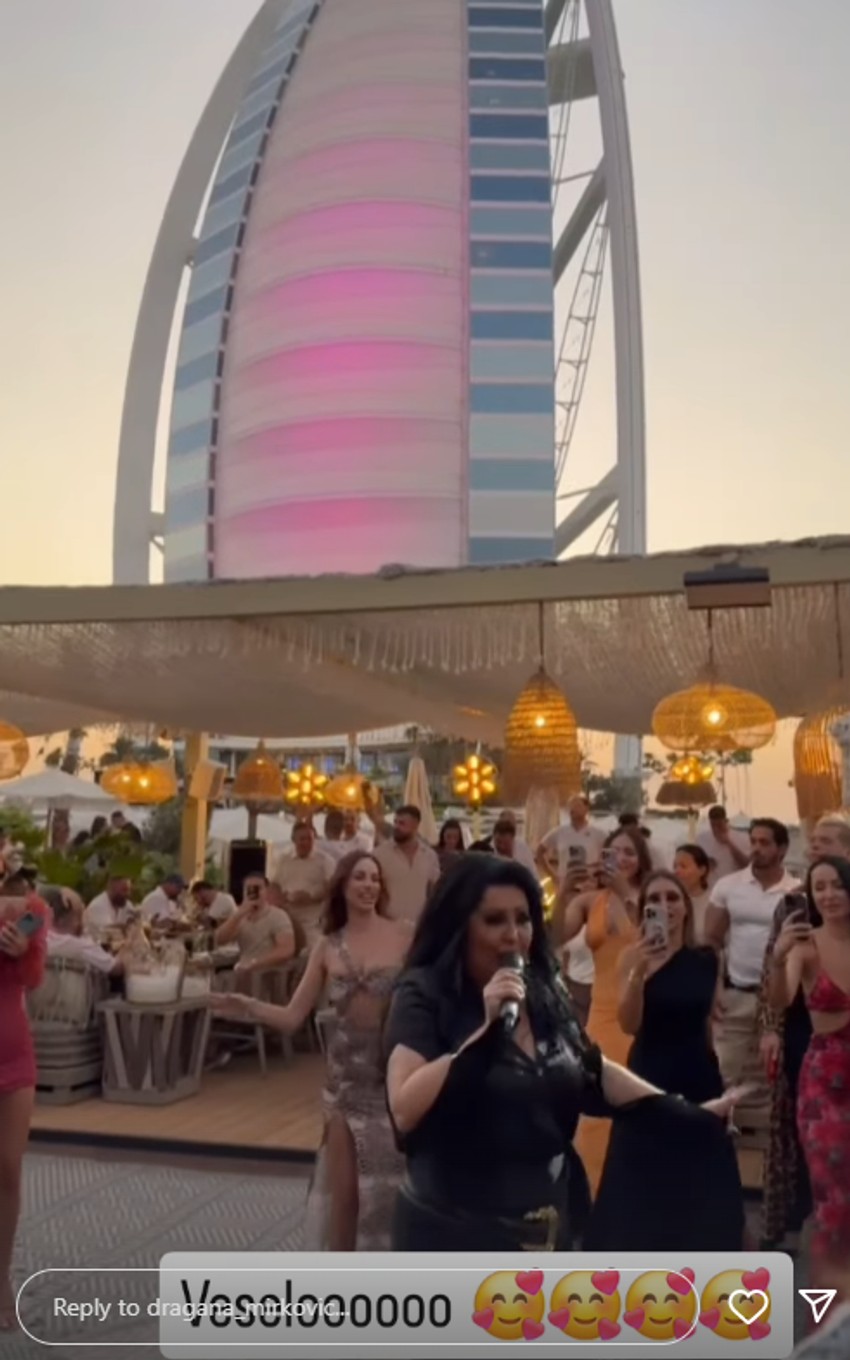 Dragana Mirković u Dubaiju