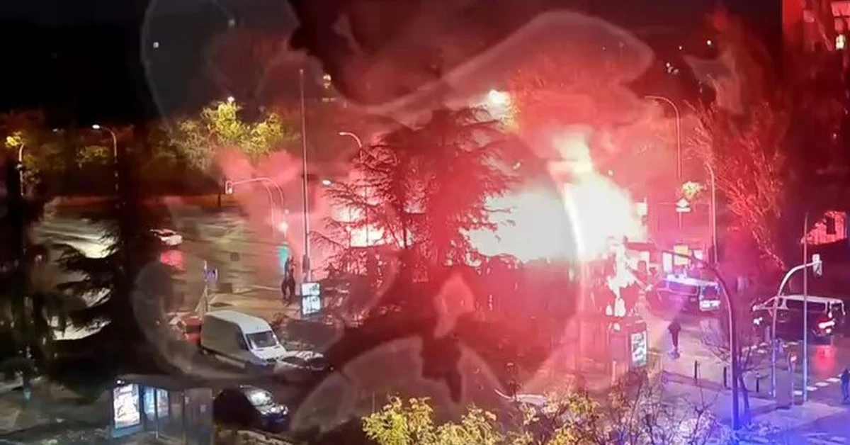 Dantejskie sceny w Madrycie. Są ranni po walkach kiboli Rayo Vallecano i Lecha Poznań