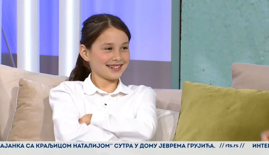 Malena Antonina sa majkom na RTS