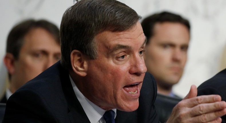 Sen. Mark Warner on Capitol Hill.