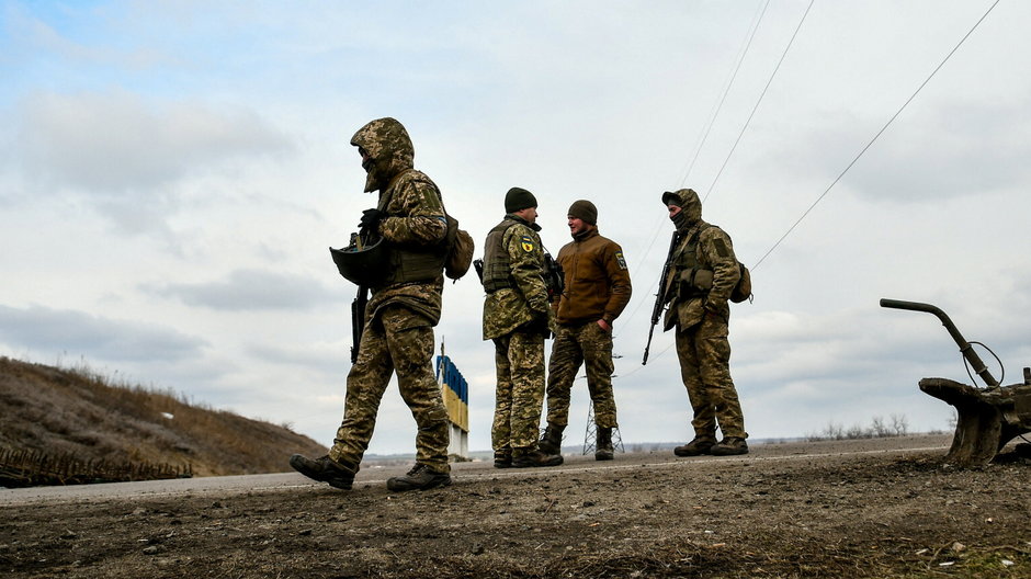 Ukraińscy żołnierze broniący Zaporoża