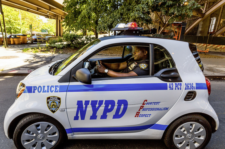 Samrt Fortwo w służbie nowojorskiej policji