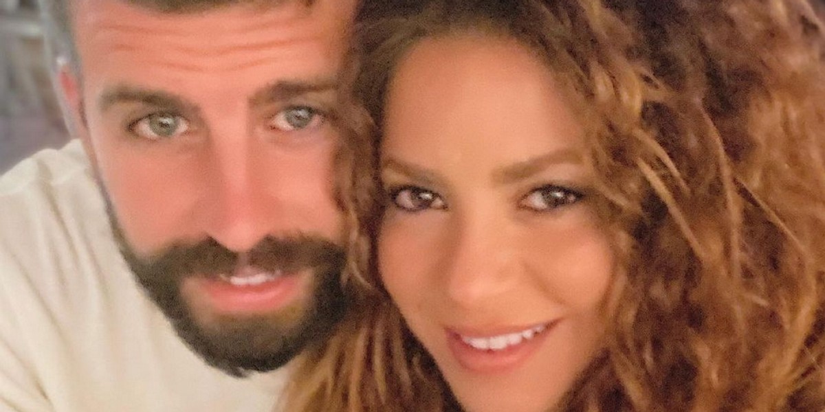 Shakira i Gerard Piqué, jeszcze z brodą.