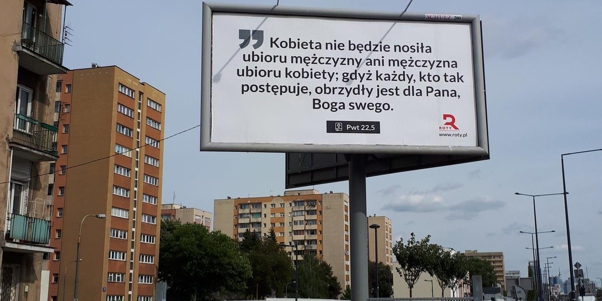 Kontrowersyjny billboard w Warszawie. Czyj to pomysł?