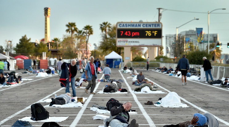 Las Vegas-i hajléktalanok / Fotó: MTI/EPA/David Becker