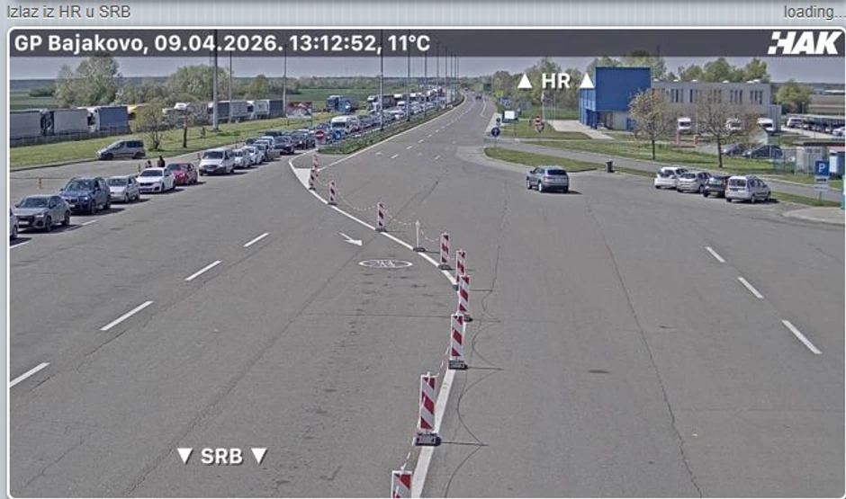 Izlaz iz Hrvatske: Gužve na graničnom prelazu sa Hrvatskom (Batrovci-Bajakovo)
