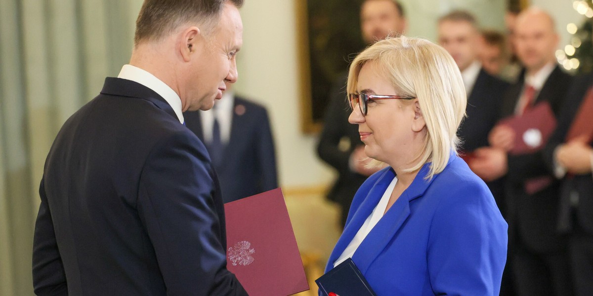 Andrzej Duda i Paulina Henning-Kloska