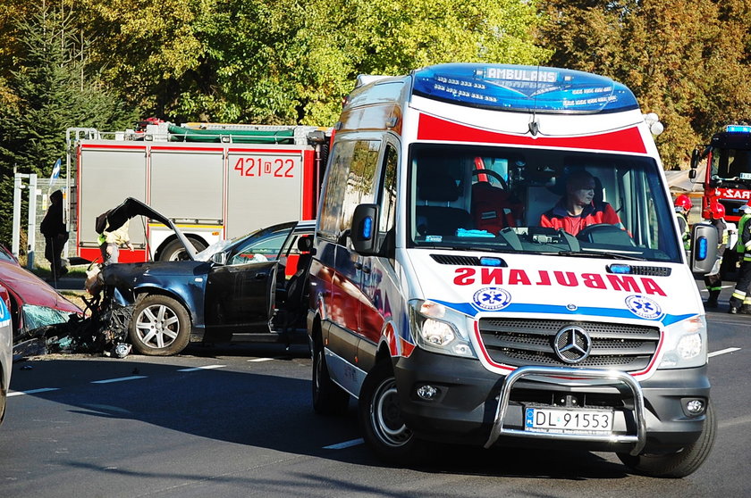 Sześć osób rannych pod Głogowem