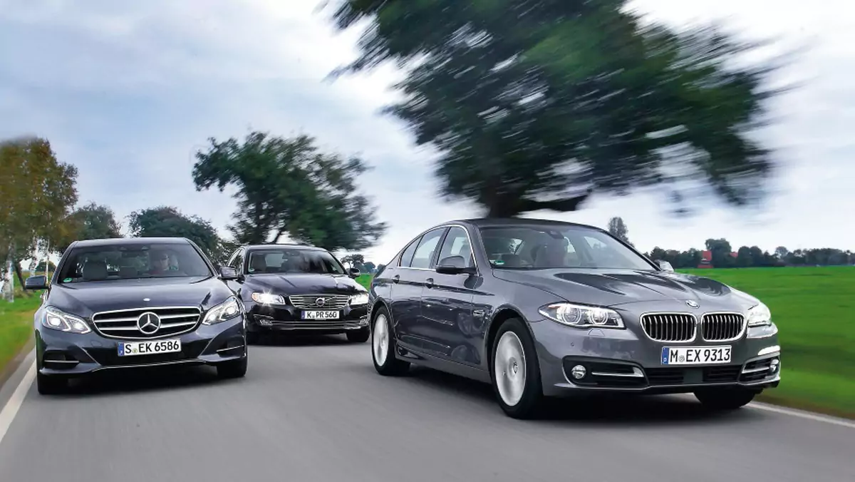 BMW 518d, Mercedes E200 CDI oraz Volvo S80 D2 - Mistrzowie dalekiego dystansu | Porównanie