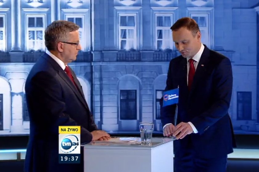 Najlepsze zdjęcia z debaty Duda-Komorowski