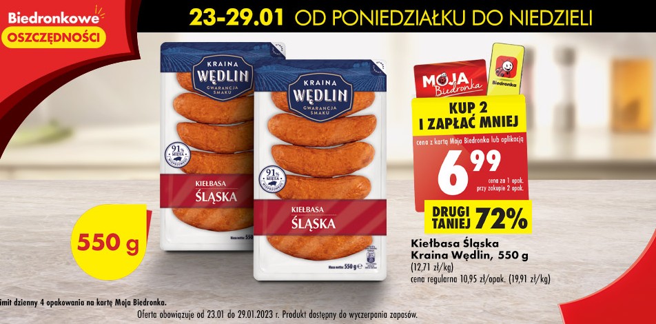 Kiełbasa śląska - 6,99 zł