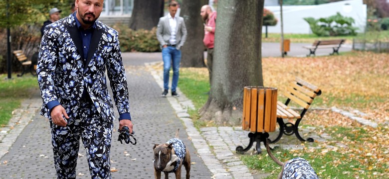 W co on ubrał siebie i... psy? Artur Szpilka na spacerze ze swoimi pupilami [FOTO]