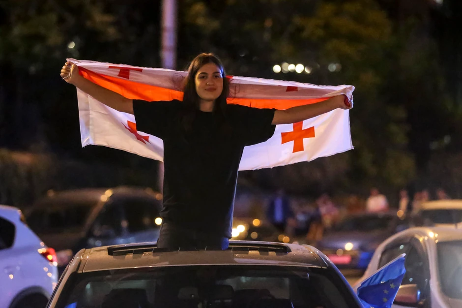 Protest u Tbilisiju, Gruzija, 2. maja