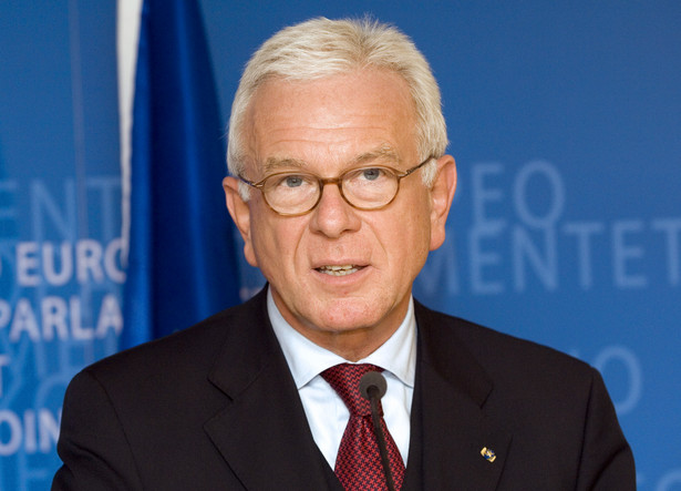 Hans Poettering, przewodniczący Parlamentu Europejskiego. Fot. Bloomberg