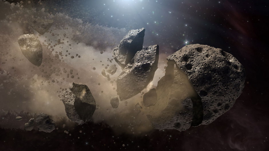 Rozpadająca się asteroida