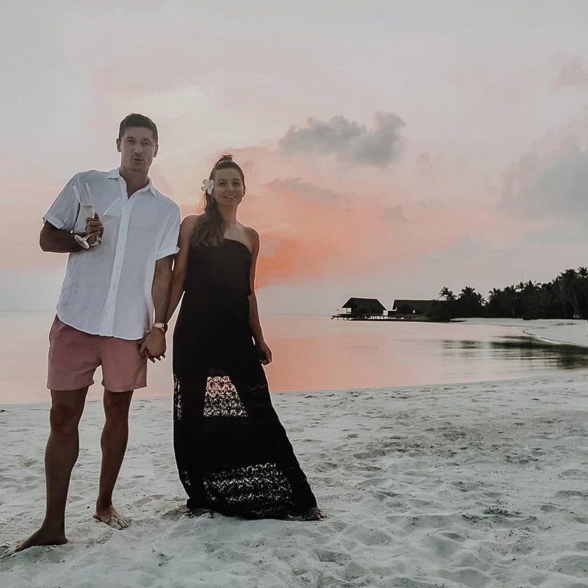 Anna i Robert Lewandowscy na wakacjach