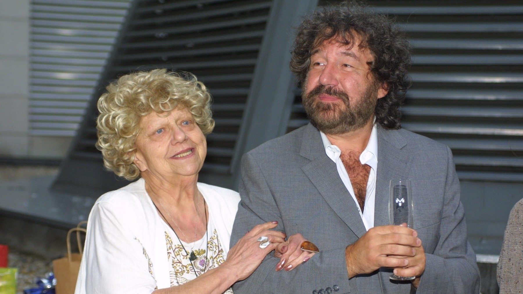 Česká herečka Helena Růžičková s režisérom Zdeňkom Troškom. 