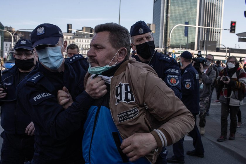 Protest przedsiębiorców w Warszawie