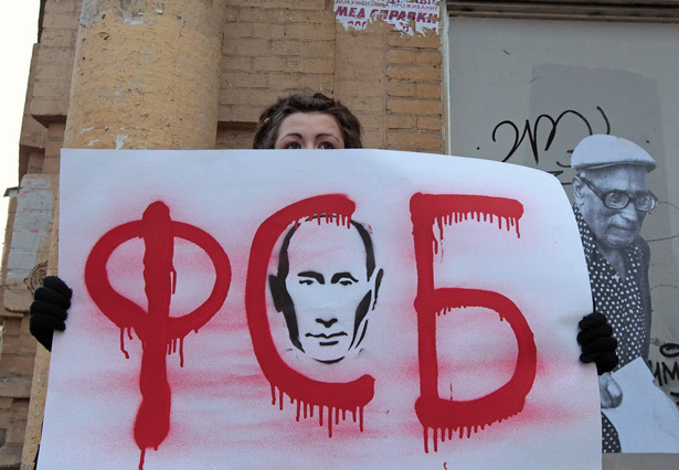 Protest przeciw Putinowi i FSB