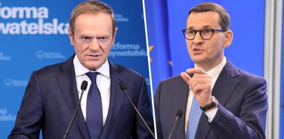 Afera Pegasusa. Tusk: To rzecz bez precedensu w naszej historii. Morawiecki: Nie można dać sobie narzucić fake newsa